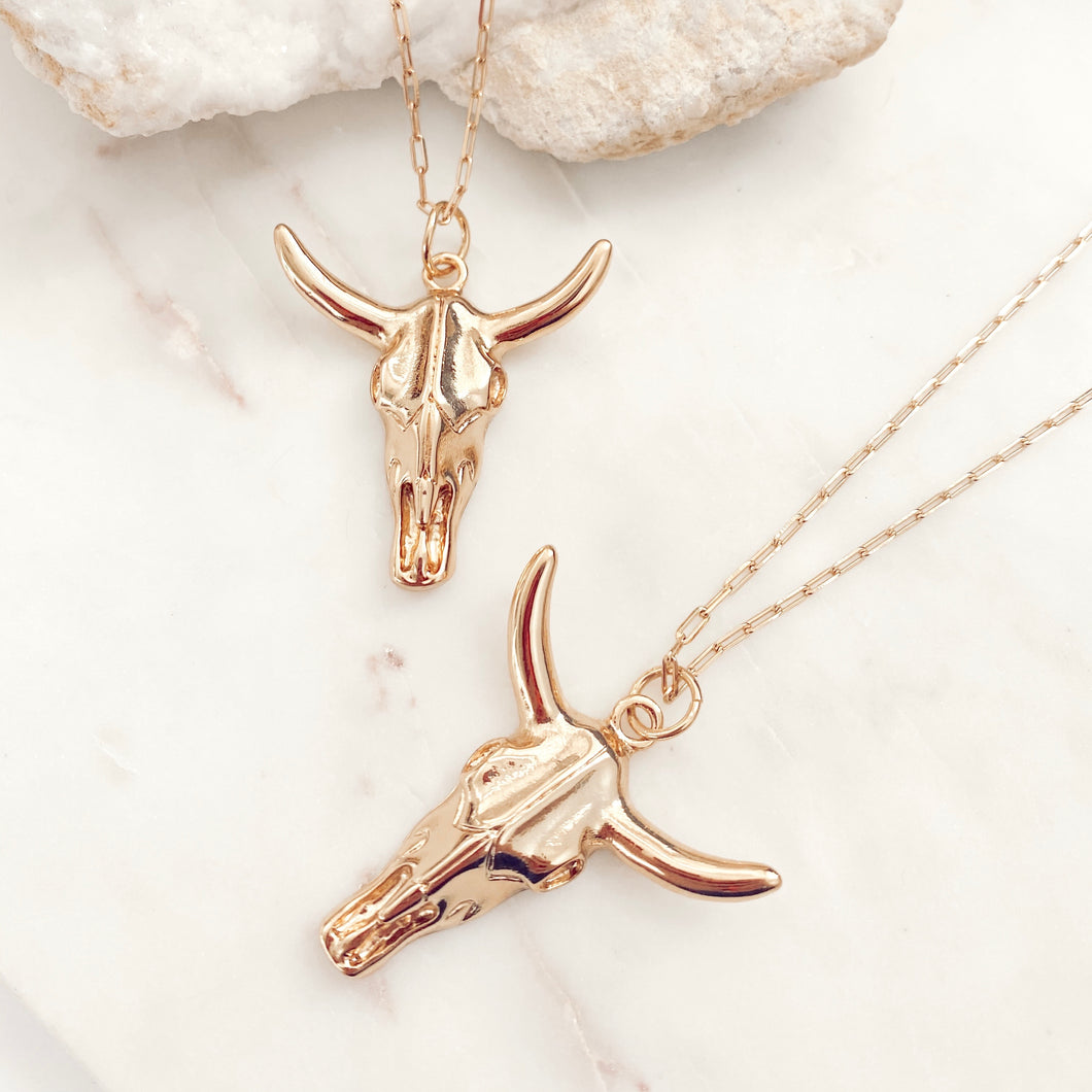 Bull Skull Necklace