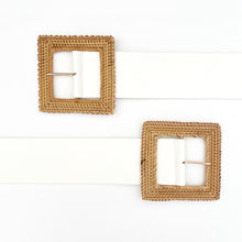 Load image into Gallery viewer, White Rattan Belt
